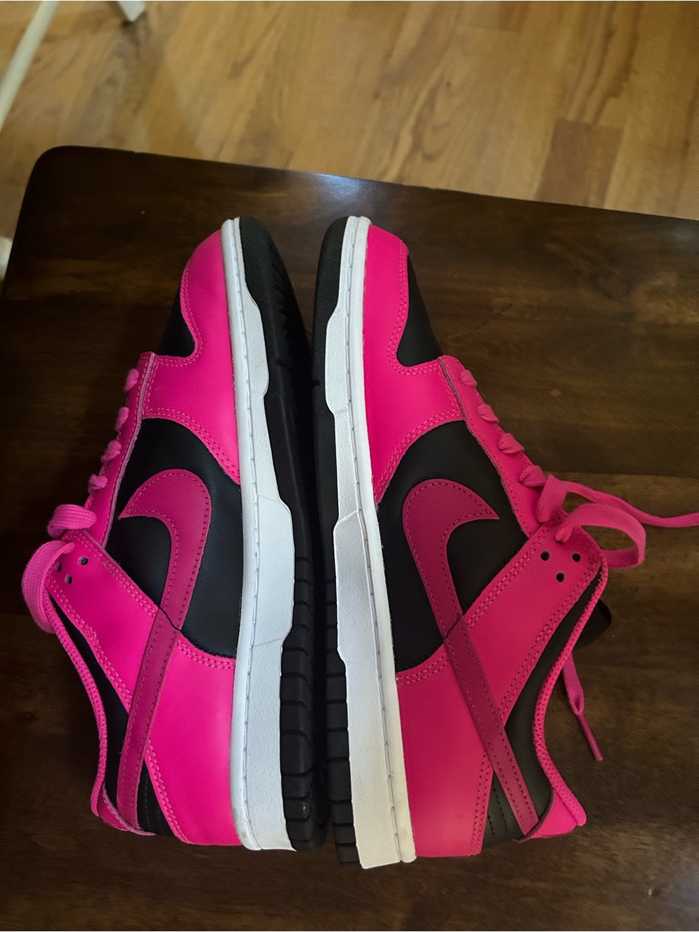 Nike Women’s Low-Top Sneakers - Hot Pink and Black - Picture 2 of 3